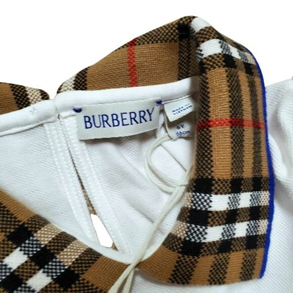 NWOT Burberry White Alesea Dress Size 6y 116cm - Picture 3 of 7